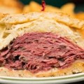Thinly Sliced Pastrami Sandwich